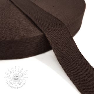 Gurtband Baumwolle 4 cm dark mocha