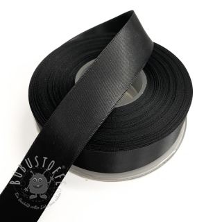 Satinband beidseitig 25 mm black