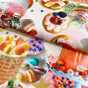 Dekostoff Cake sprinkle party digital print