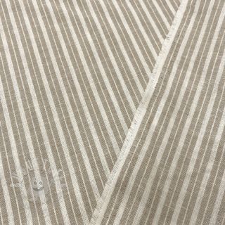 Leinen mit Baumwolle Lira big stripe beige