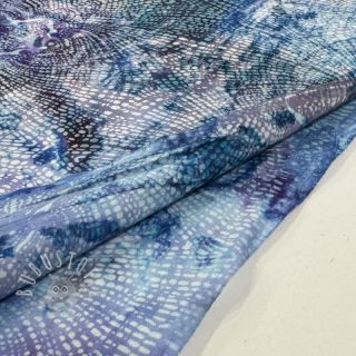 Baumwollstoff UNIQUE BATIK design I blue