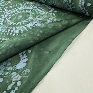 Baumwollstoff UNIQUE BATIK design E green