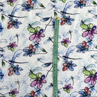 Jersey VISCOSE LYCRA HEAVY Flowers and more C digital print