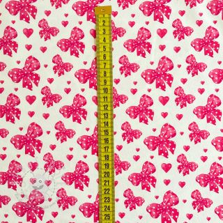 Jersey French love Bow pink digital print