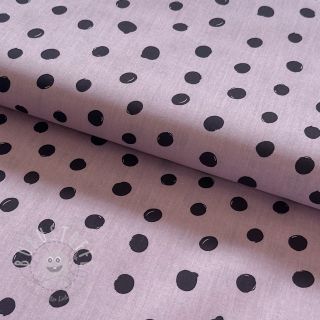 Baumwollstoff Draw dots Snoozy lilac