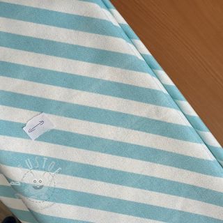 Dekostoff Stripes pastel blue 2.Klasse