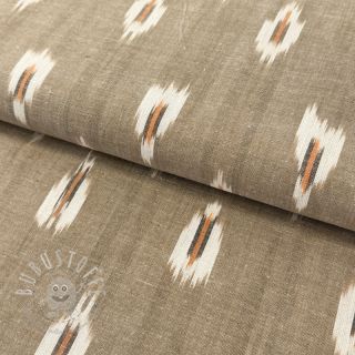 Baumwollstoff IKAT sand 2.Klasse