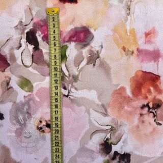 Viskosestoff Twill Blury florals naturels digital print