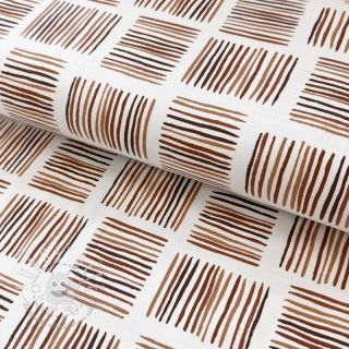 Jersey Square Stripes Snoozy brick