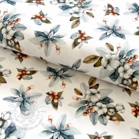 Jersey Cotton branches Snoozy design A digital print