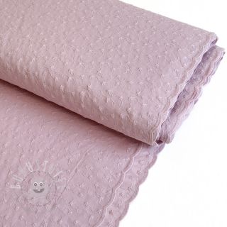 Baumwollstoff Embroidery 2 side pink