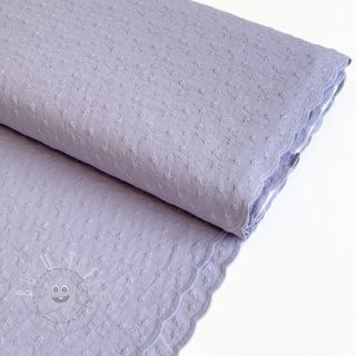 Baumwollstoff Embroidery 2 side violet