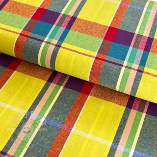 Baumwollstoff Check madras lime