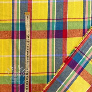 Baumwollstoff Check madras lime