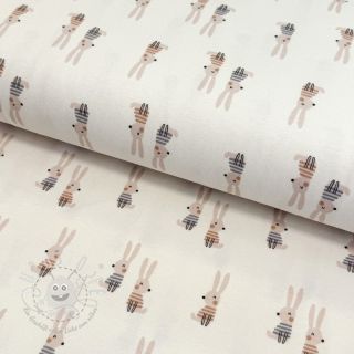 Jersey Bunny buddies white digital print