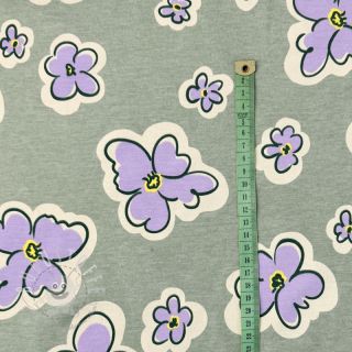 Jersey Flowers dark mint melange