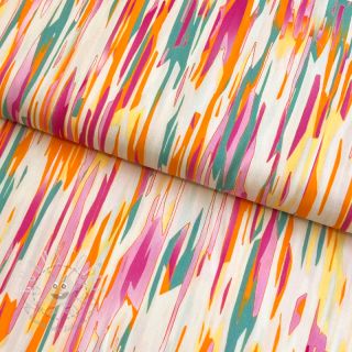 Viskosestoff RADIANCE Abstract stripe digital print