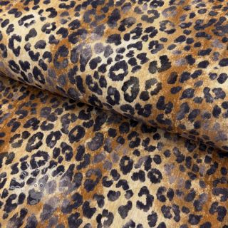 Double gauze/musselin Animal skin panther digital print