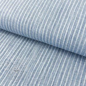 Double gauze/musselin YARN DYED Stripes light blue