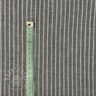 Double gauze/musselin YARN DYED Stripes grey