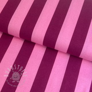 Baumwollstoff FLANNEL Stripes pink