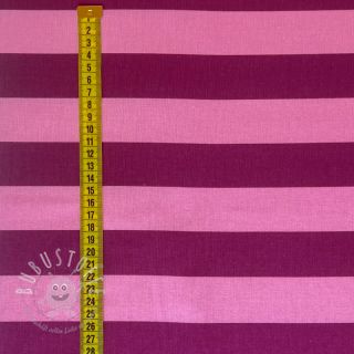 Baumwollstoff FLANNEL Stripes pink