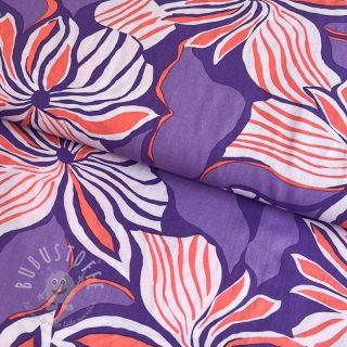 Viskosestoff ECOVERO Florals lavender digital print