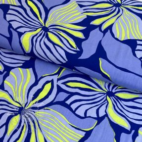 ECOVERO Florals cobalt digital print