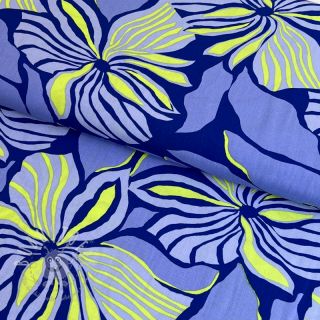 ECOVERO Florals cobalt digital print