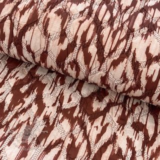 Steppstoffe Blurry Ikat brown