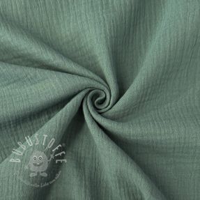 Double gauze/musselin UNI 150 dark mint