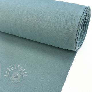 Baumwoll Bündchenstoff glatt dark mint