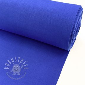 Baumwoll Bündchenstoff glatt royal blue