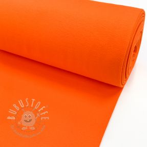 Baumwoll Bündchenstoff glatt orange