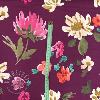 Sweatstoff NERIDA HANSEN Colette plum digital print