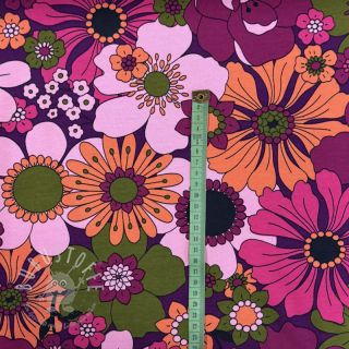 Sweatstoff NERIDA HANSEN Blomster plum