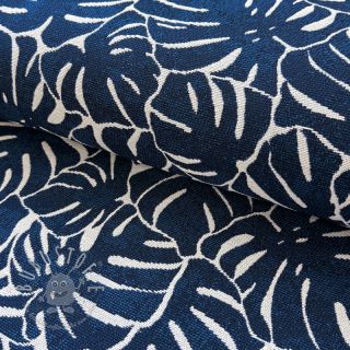 Dekostoff jacquard Anthéa bleu