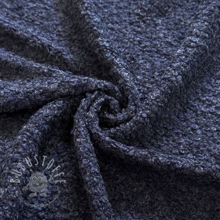 Strickstoff Bouclette navy