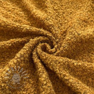 Strickstoff Bouclette ochre