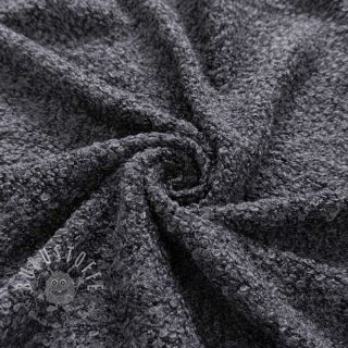 Strickstoff Bouclette dark grey