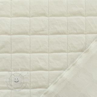 Steppstoffe Square jacquard off white