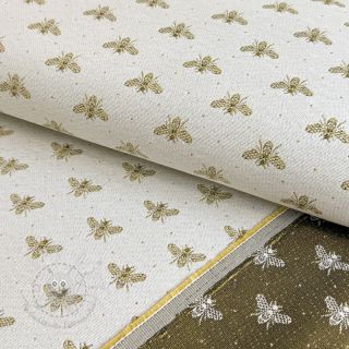 Dekostoff jacquard Busy blanc