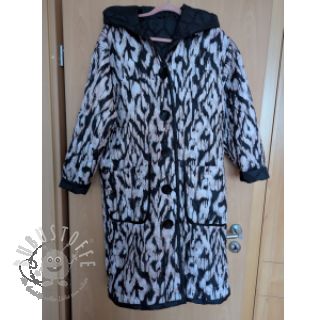 Steppstoffe Blurry Ikat black