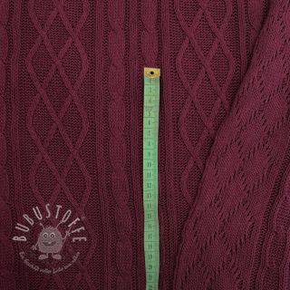 Strickstoff Jacquard CHAIN bordeaux