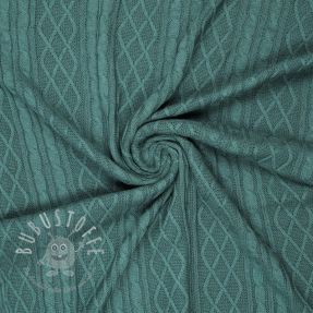 Strickstoff Jacquard CHAIN ocean green