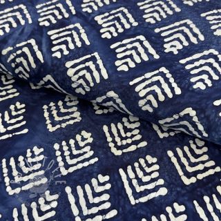 Baumwollstoff BATIK NEW INDIGO design C