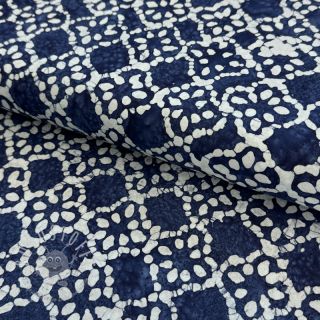 Baumwollstoff BATIK NEW INDIGO design D