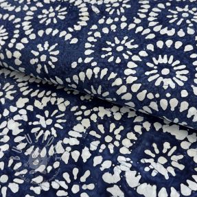 Baumwollstoff BATIK NEW INDIGO design B