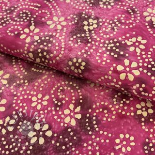 Baumwollstoff BATIK NEW design I cerise