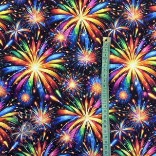 Sweatstoff Fire works design D digital print